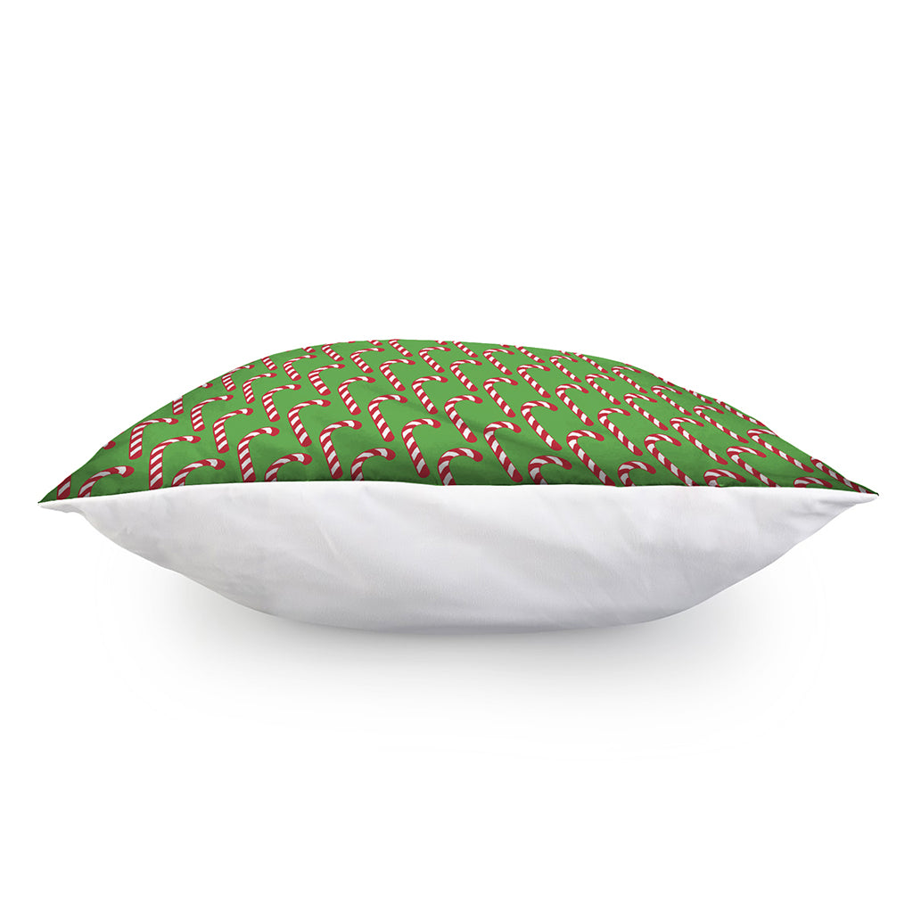 Merry Christmas Candy Cane Pattern Print Pillow Cover