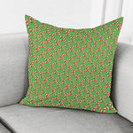 Merry Christmas Candy Cane Pattern Print Pillow Cover