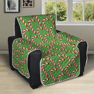 Merry Christmas Candy Cane Pattern Print Recliner Protector