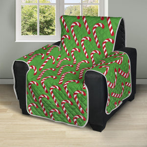 Merry Christmas Candy Cane Pattern Print Recliner Protector