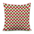 Merry Christmas Checkered Pattern Print Pillow Cover