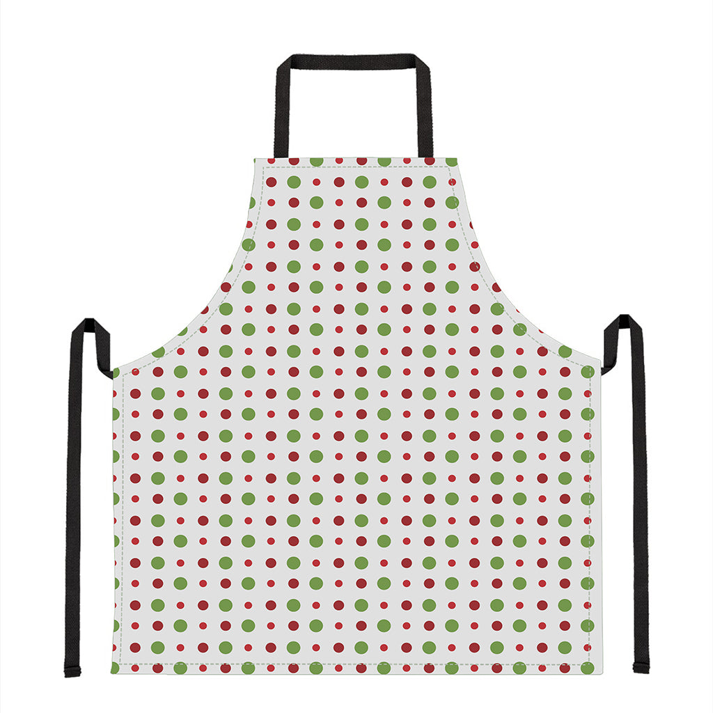 Merry Christmas Dots Pattern Print Apron