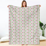 Merry Christmas Dots Pattern Print Blanket