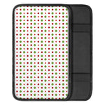 Merry Christmas Dots Pattern Print Car Center Console Cover