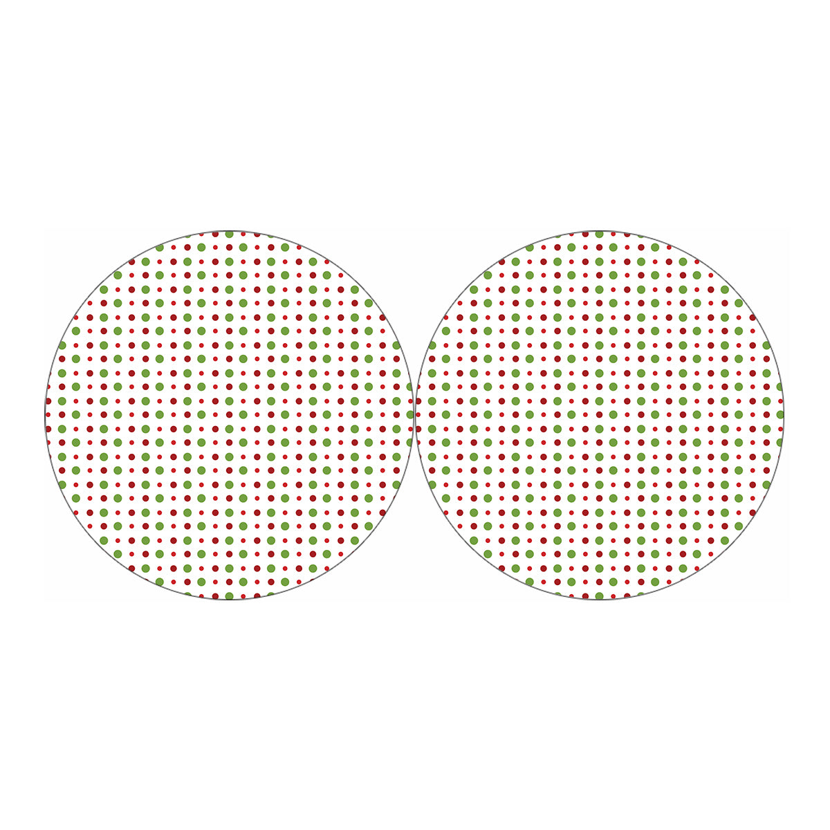 Merry Christmas Dots Pattern Print Car Coasters