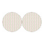 Merry Christmas Dots Pattern Print Car Coasters