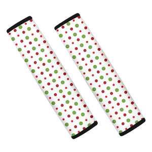 Merry Christmas Dots Pattern Print Car Seat Belt Covers