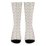 Merry Christmas Dots Pattern Print Crew Socks