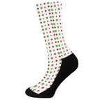 Merry Christmas Dots Pattern Print Crew Socks