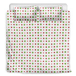 Merry Christmas Dots Pattern Print Duvet Cover Bedding Set