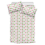 Merry Christmas Dots Pattern Print Duvet Cover Bedding Set