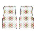 Merry Christmas Dots Pattern Print Front Car Floor Mats