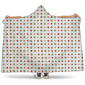 Merry Christmas Dots Pattern Print Hooded Blanket