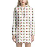 Merry Christmas Dots Pattern Print Hoodie Dress