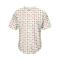 Merry Christmas Dots Pattern Print Men's Baseball Jersey