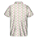 Merry Christmas Dots Pattern Print Men's Short Sleeve Shirt