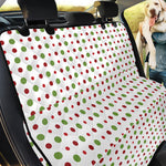 Merry Christmas Dots Pattern Print Pet Car Back Seat Cover