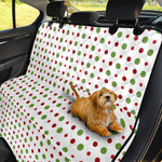 Merry Christmas Dots Pattern Print Pet Car Back Seat Cover