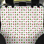 Merry Christmas Dots Pattern Print Pet Car Back Seat Cover