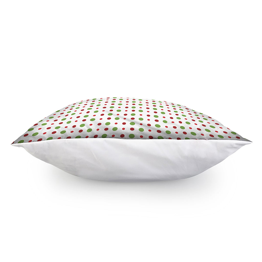 Merry Christmas Dots Pattern Print Pillow Cover