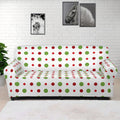 Merry Christmas Dots Pattern Print Sofa Cover