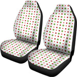 Merry Christmas Dots Pattern Print Universal Fit Car Seat Covers