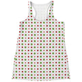 Merry Christmas Dots Pattern Print Women's Racerback Tank Top