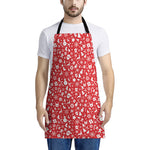 Merry Christmas Elements Pattern Print Apron