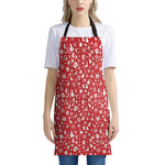 Merry Christmas Elements Pattern Print Apron