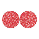 Merry Christmas Elements Pattern Print Car Coasters