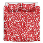 Merry Christmas Elements Pattern Print Duvet Cover Bedding Set