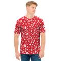 Merry Christmas Elements Pattern Print Men's T-Shirt