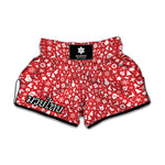 Merry Christmas Elements Pattern Print Muay Thai Boxing Shorts