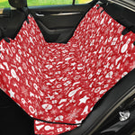 Merry Christmas Elements Pattern Print Pet Car Back Seat Cover