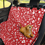 Merry Christmas Elements Pattern Print Pet Car Back Seat Cover