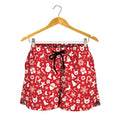 Merry Christmas Elements Pattern Print Women's Shorts
