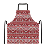Merry Christmas Knitted Pattern Print Apron
