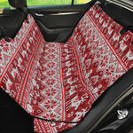 Merry Christmas Knitted Pattern Print Pet Car Back Seat Cover