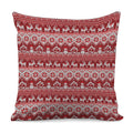 Merry Christmas Knitted Pattern Print Pillow Cover