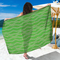 Merry Christmas Lights Pattern Print Beach Sarong Wrap