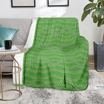 Merry Christmas Lights Pattern Print Blanket