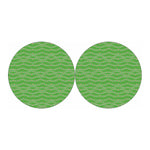 Merry Christmas Lights Pattern Print Car Coasters