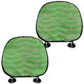 Merry Christmas Lights Pattern Print Car Headrest Covers