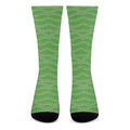 Merry Christmas Lights Pattern Print Crew Socks