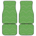 Merry Christmas Lights Pattern Print Front and Back Car Floor Mats
