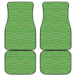 Merry Christmas Lights Pattern Print Front and Back Car Floor Mats