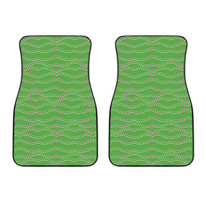 Merry Christmas Lights Pattern Print Front Car Floor Mats