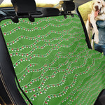 Merry Christmas Lights Pattern Print Pet Car Back Seat Cover