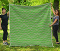 Merry Christmas Lights Pattern Print Quilt