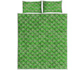 Merry Christmas Lights Pattern Print Quilt Bed Set